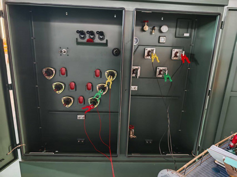 750 kVA loop feed pad mounted transformer Test 750 kVA loop feed pad mounted transformer Test